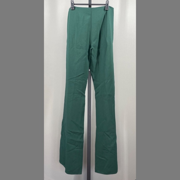 NEW Michael Kore Collection Pants Womens 8 green fit flare designer trouser - Picture 8 of 10